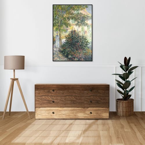 Plakat 70x100cm Camille Monet in the Garden, Monet Vintage na Arena.pl