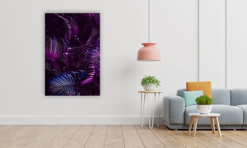 OBRAZ NA PŁÓTNIE 038 Fioletowe liście 30x40cm na Arena.pl