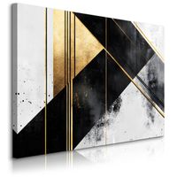 Obraz Na Płótnie Do Salonu Abstrakcja Beton Wzór Geometryczny 120cm x 80cm