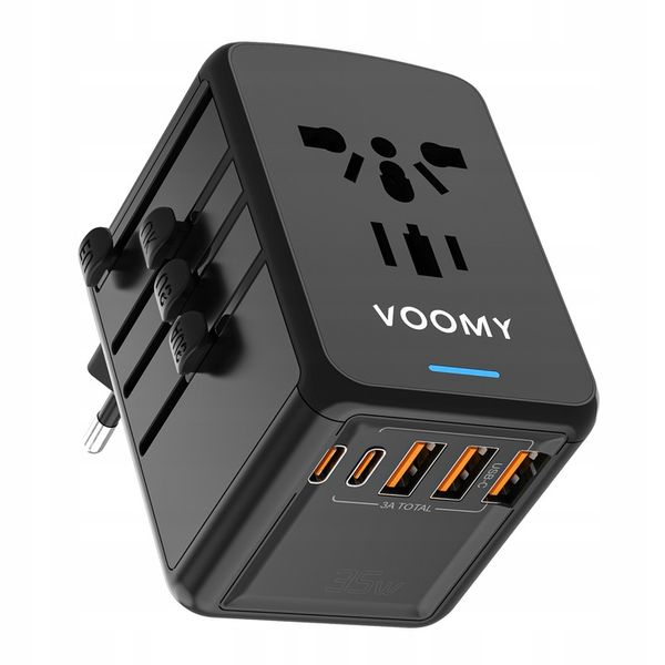 VOOMY Y30 Adapter Podróżny 3x USB-A 2x USB-C zdjęcie 1