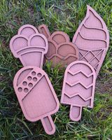 Sensokartony Lody wysypywanki na lato