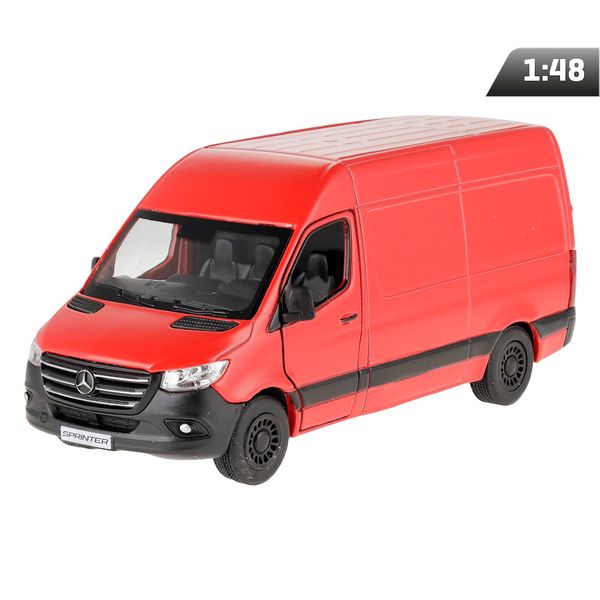 Model 1:48, Mercedes-Benz Sprinter, czerwony zdjęcie 1