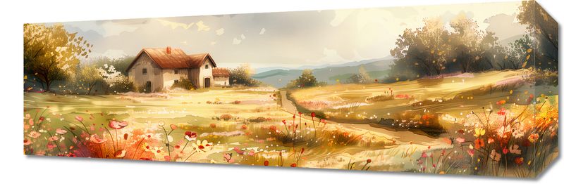 Obraz 60x20cm Sielski Domek zdjęcie 1