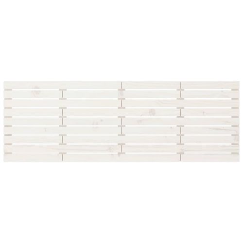 Wezgłowie łóżka, białe, 206x3x63 cm, lite drewno sosnowe na Arena.pl