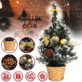 MINI CHOINKA 40 CM LED, SZTUCZNA CHOINKA, DEKORACYJNA, MAŁA, Z DIODAMI LED