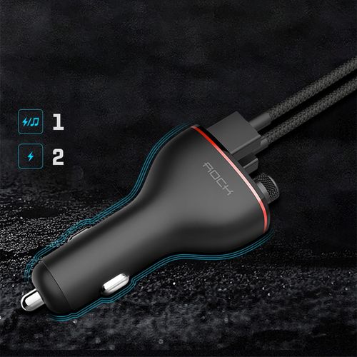 ROCK Ładowarka Samochodowa Transmiter BLUETOOTH FM MP3 na Arena.pl