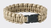 Bransoletka SURVIVAL BRACELET - Paracord - Coyote