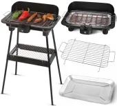 PRO 2w1 GRILL ELEKTRYCZNY OGRODOWY STOŁOWY ROZKŁADANY 2000W przenośny