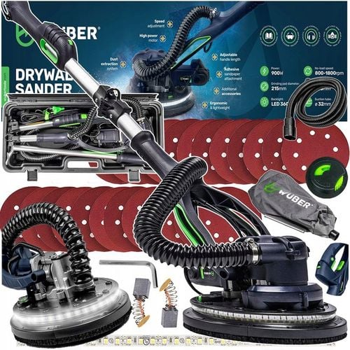 SZLIFIERKA DO GŁADZI GIPSU ŚCIAN SUFITU TYNKU ŻYRAFA WYSIĘGNIK 900W na Arena.pl