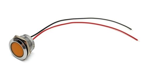 Lampka kontrolna deski rozdzielczej LED kolory 22mm Pomarańczowy na Arena.pl