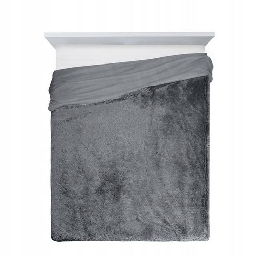 Koc narzuta włochacz 150 cm x 200 srebrny na Arena.pl