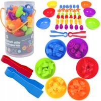 LT444 NAUKA LICZENIA SORTOWANIE KOLORÓW MONTESSORI