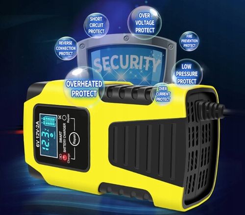 Prostownik Samochodowy do Akumulatorów 6V 12V 2A Ładowarka FUNKCJA NAPRAWY na Arena.pl