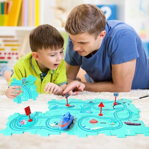 Puzzle Dla Dzieci Interaktywne Tor Kolejowy Z Puzzli Tory Logiczne na Arena.pl