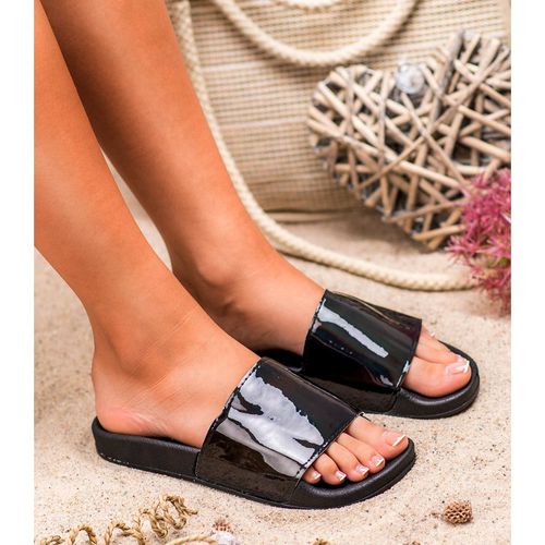 Modne Czarne Klapki r.41 na Arena.pl