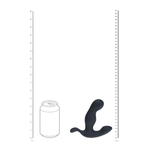 Heating And Vibrating Silicone Prostate Stimulator - Black zdjęcie 8