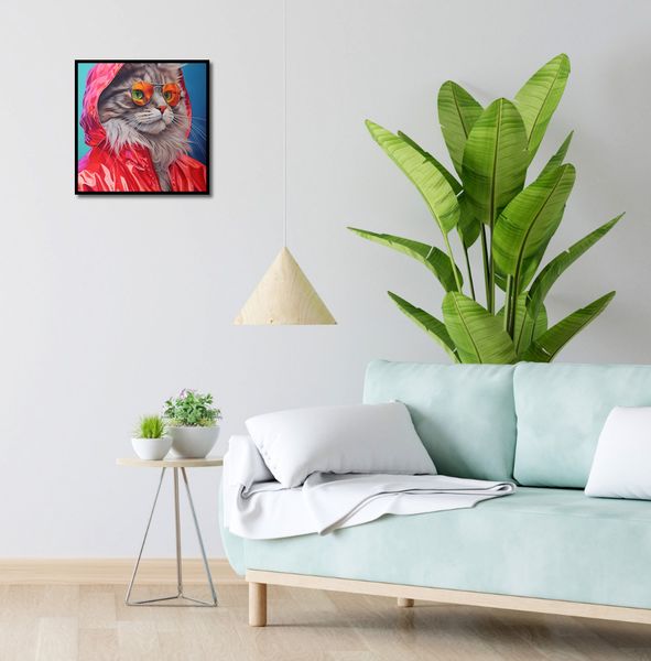 Plakat 40x40cm Kot w Stylu zdjęcie 4