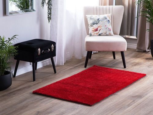 Dywan 80 x 150 cm czerwony DEMRE na Arena.pl