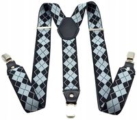 Męskie Mocne Szelki Szerokie Do Spodni Podwójne