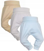 3-PAK PÓŁŚPIOCHY BEZ STÓP SPODENKI BAGGY 56 BEŻ POPIEL MOHITO /24/30/33/
