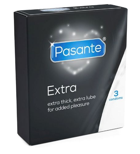 Ekstranawilżane Prezerwatywy Pasante Extra 3szt. na Arena.pl