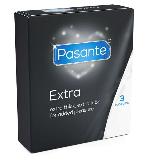 Ekstranawilżane Prezerwatywy Pasante Extra 3szt. zdjęcie 2