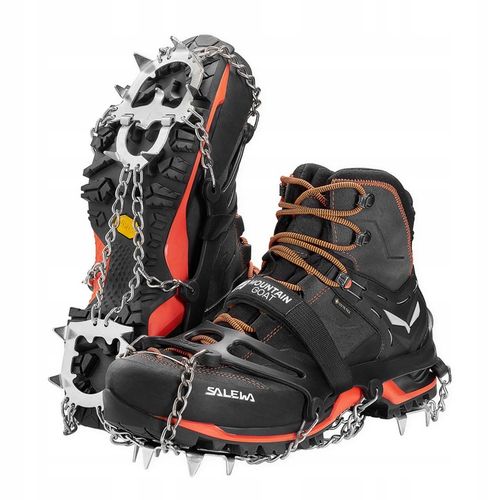 RACZKI NA BUTY TURYSTYCZNE TREKKINGOWE GÓRSKIE Z KOLCAMI ŁAŃCUCHY PREMIUM L na Arena.pl