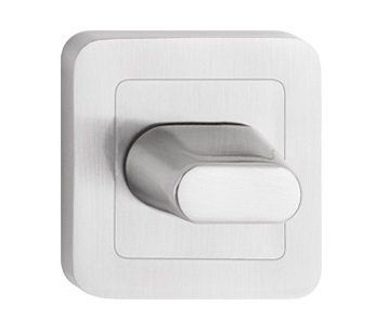 SZYLD DOLNY ZAOKRĄGLONY -NIKIEL SATYNA -BLOKADA WC zdjęcie 1