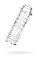 a-toys, penis sleeve, tpr, transparent, 15.3 cm