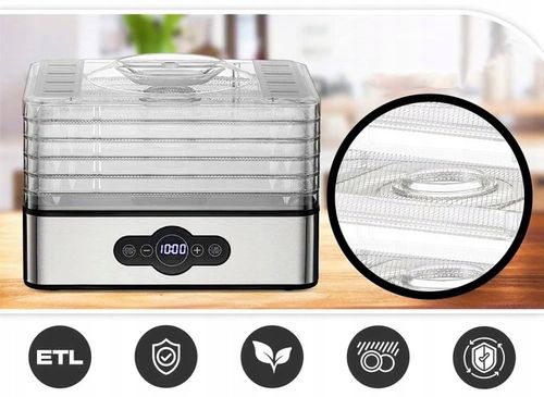 SUSZARKA DO GRZYBÓW OWOCÓW WARZYW SPOŻYWCZA DUŻA STALOWE SITA 500W ŻYWNOŚCI na Arena.pl