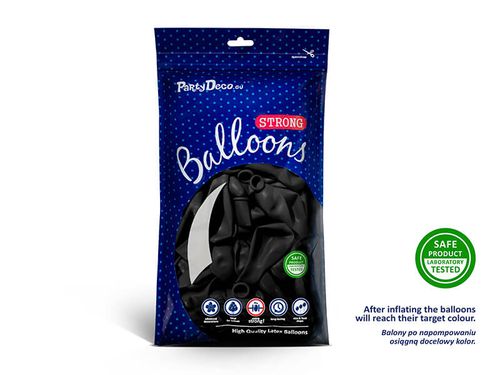 Balony pastelowe czarne, 30 cm 10 szt. na Arena.pl