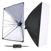 SOFTBOX MODYFIKATOR PROSTOKĄTNY FOTOGRAFIA ŻARÓWKA SKŁADANY 50X70 POKROWIEC