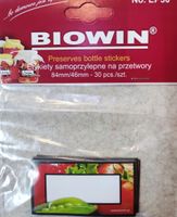 Etykiety na przetwory POMIDORY samoprzylep 30szt.