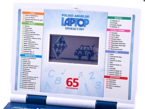 LAPTOP EDUKACYJNY 65 PROGRAMÓW POLSKI ANGIELSKI na Arena.pl