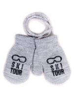 Rękawiczki chłopięce jednopalczaste szare zimowe google 14 YOCLUB