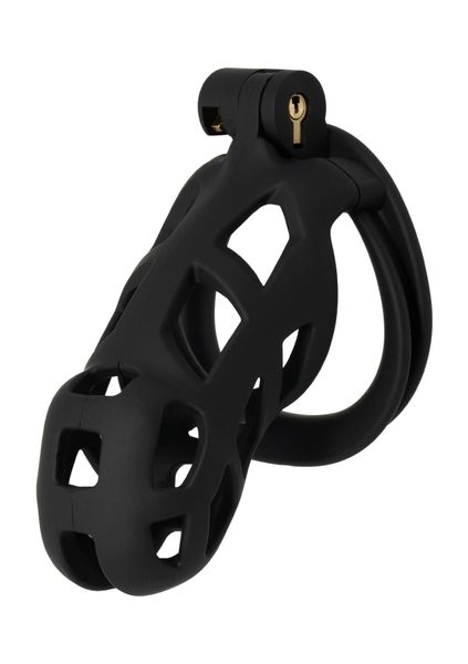 Penis Prison Cock Cage Long Black zdjęcie 1