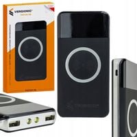 POWERBANK INDUKCYJNY 10 000 mAh POWER BANK 2x USB LATARKA