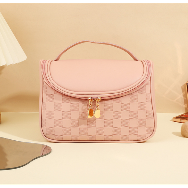 Kosmetyczka Rozkładana Kuferek Róż Ks82 zdjęcie 2