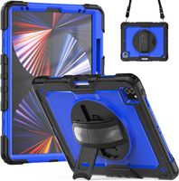 Etui Pancerne iPad Pro 12.9 2021 2020 Rysik Stojak 360 Niebieski