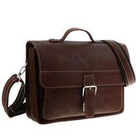 Skórzana torba na ramię teczka KEMER VOOC TC5 brąz