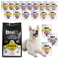 BULT sucha i mokra karma dla psa Lekkostrawna 17,4kg - 18x800g + 3kg