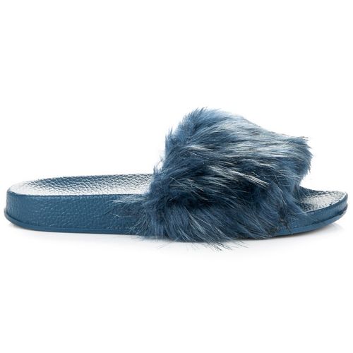 Niebieskie Klapki Fluffy r.41 na Arena.pl