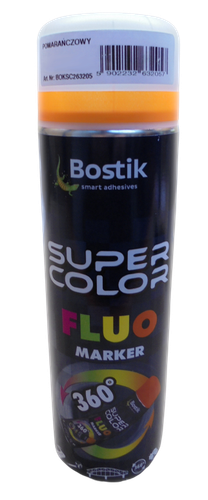 FARBA W SPRAYU LAKIER FLUOMARKER 360 SUPER COLOR POMARAŃCZOWY 500ML na Arena.pl