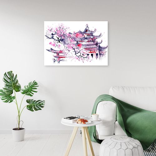 Obraz na płótnie, Japonia akwarela 60x40 na Arena.pl