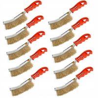 10x SZCZOTKA DRUCIANA MOSIĘŻNA DO CZYSZCZENIA FELG SZCZOTKA