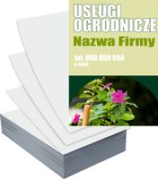 Ulotki A6 5000szt reklamowe firmowe różne wzory USŁUGI OGRODNICZE