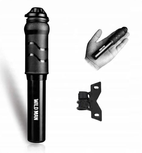 POMPKA ROWEROWA MINI RĘCZNA MAŁA UCHWYT ALUMINIOWA 7 BAR NA RAMĘ WILD MAN na Arena.pl