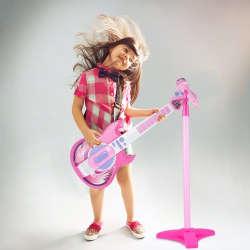 Gitara Elektryczna Rockowa + Mikrofon na Statywie na Arena.pl