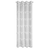 Zasłona gotowa SOTERA 140X250 cm biała siateczka frędzle przelotki