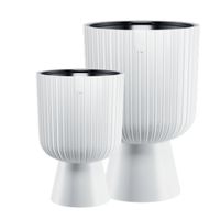 2x Doniczka okrągła Keli Mika 30 i 40 Donica na nóżce Kwietnik